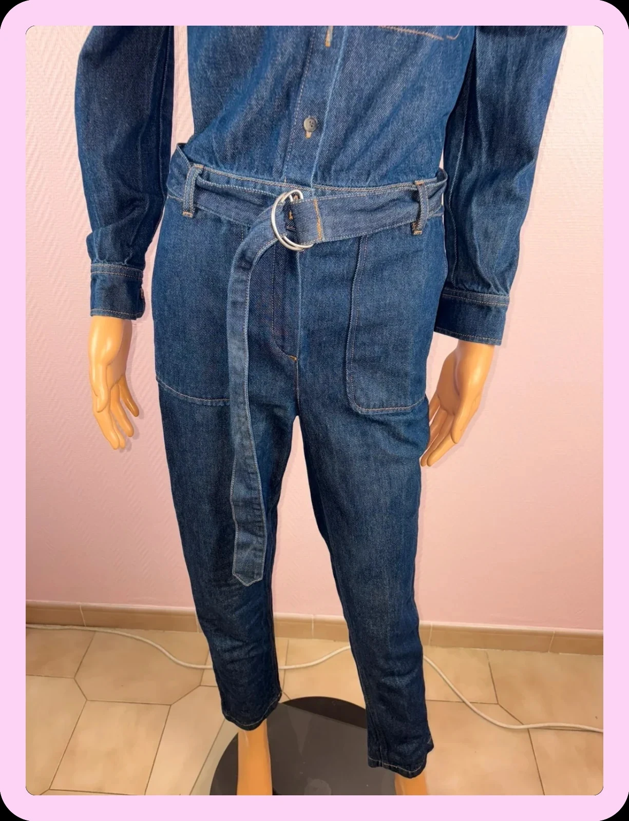 Galeries Lafayette jumpsuit, size 34 in denim – photo 4